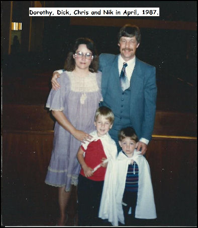Dick Rolph - Dick with family 4/87 Dick Rolph - Dick with family 4/87