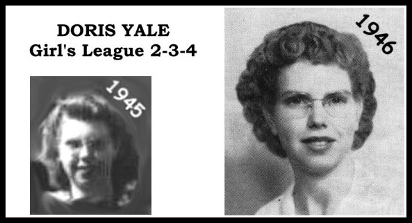 Doris Yale - 1945 and 1946 - Jr and Sr. Portrait Doris Yale - 1945 and 1946 - Jr and Sr. Portrait