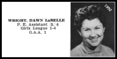 Dawn Wright - 1952 - Sr. Portrait Dawn Wright - 1952 - Sr. Portrait